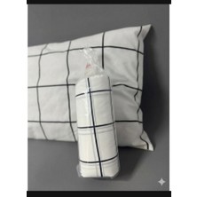 H&F Trendline Battal Boy Siyah Çizgili Çift Kişilik Lastikli Çarşaf Talımı Seti