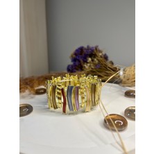Velora Accessories Rainbow Sedefli Esnek Bileklik