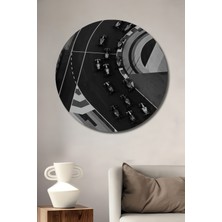 Teona Ahşap Dekoratif Ahşap Yuvarlak Tablo Formula Yarışı