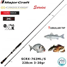 Major Craft Crostage Survive SCRX-762ML/S Hard Rock 2.28MT 3-20GR (2p) Spin Kamış