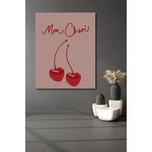 Teona Ahşap Dekoratif Ahşap Dikdörtgen Tablo Kiraz Aşkı