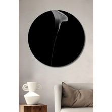 Teona Ahşap Dekoratif Ahşap Yuvarlak Tablo Zarif Zambak