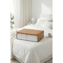 Rek Home Pencereli Baza Altı Yastık Yorgan Kazak Hurcu / 60X45X15