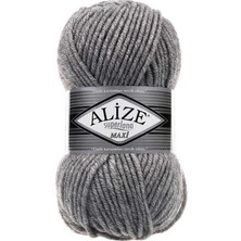 Alize Superlana Maxi 5 Adet 21 Orta Gri Melanj
