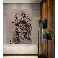 Teona Ahşap Dekoratif Ahşap Dikdörtgen Tablo Güçlü Bakış