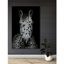 Teona Ahşap Dekoratif Ahşap Dikdörtgen Tablo Benekli At