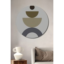 Teona Ahşap Dekoratif Ahşap Yuvarlak Tablo Denge Sanatı