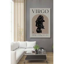 Teona Ahşap Dekoratif Ahşap Dikdörtgen Tablo Başak Burcu