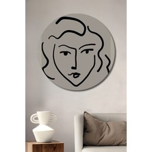 Teona Ahşap Dekoratif Ahşap Yuvarlak Tablo Henri Matisse