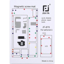 OEM Jıafa JF-870 iPhone 11 6.1 Inc Mıknatıslı Çalışma Hasırı Vida Gostergeli-(5 - ME0028-5VE2H