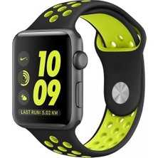 MegaSepet Ally Apple Watch 7-8 45MM 6-5-4 44MM Kayış Kordon Nike Style Soft Silikon 3-2-1 42 - ME001W-50WSO