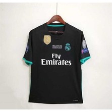 Candy Cup R.e.a.l M.a.d.r.i.d 2017-18 Kiev Şampiyonlar Ligi Finali Cristiano Ronaldo Forması (Siyah-Kısa)