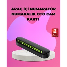 AK-SA-STR Fosforlu Araç Içi Park Kartı Numaratörü