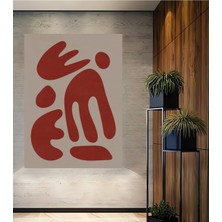 Teona Ahşap Dekoratif Ahşap Dikdörtgen Tablo Soyut Sanat