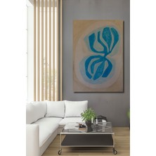 Teona Ahşap Dekoratif Ahşap Dikdörtgen Tablo Mavi Denge