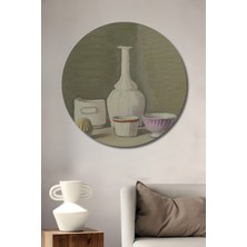 Teona Ahşap Dekoratif Ahşap Yuvarlak Tablo Durağan Hayat