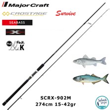 Major Craft Crostage Survive SCRX-902M Seabass 2.74MT 15-42GR (2p) Spin Kamış