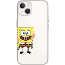 Manitoba Iphone 15 Plus Uyumlu Baskılı Yumuşak Silikon Şeffaf Telefon Kılıfı