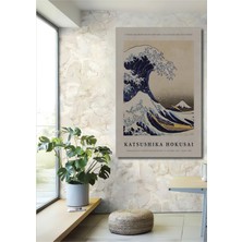 Teona Ahşap Dekoratif Ahşap Dikdörtgen Tablo Büyük Dalga Çerçeve Görünümlü