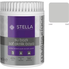 Stella Su Bazlı Saf Akrilik Boya (Çakıl -7047) - 1 Litre