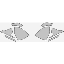 Fit PPF Tesla Model Y 2021 Juniper Yan Aynalar, Hazır Kesim, 210 Mikron Ppf Tpu, Şeffaf Boya Koruma Filmi