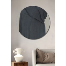 Teona Ahşap Dekoratif Ahşap Yuvarlak Tablo Griler Içinde