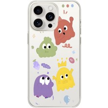 Manitoba Iphone 15 Pro Uyumlu Baskılı Yumuşak Silikon Şeffaf Telefon Kılıfı