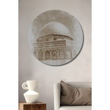 Teona Ahşap Dekoratif Ahşap Yuvarlak Tablo Kubbeyi Sahra