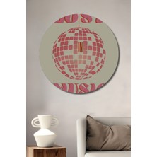 Teona Ahşap Dekoratif Ahşap Yuvarlak Tablo Lost In Music