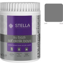 Stella Su Bazlı Saf Akrilik Boya (Pus RAL-7037) - 1 Litre