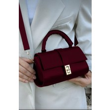 Kadın Omuz ve Kol Çapraz Çanta Bordo