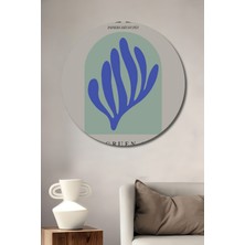 Teona Ahşap Dekoratif Ahşap Yuvarlak Tablo Matisse Afişi