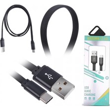 Lowell Home Ally USB Type-C Yumuşak Dokulu 2.4A Hızlı Şarj USB Kablo 1 METRE-(5775) - LO0029-5XVV51