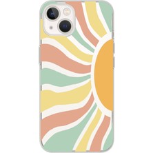 Manitoba Iphone 14 Plus Uyumlu Baskılı Yumuşak Silikon Şeffaf Telefon Kılıfı