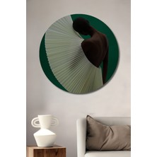 Teona Ahşap Dekoratif Ahşap Yuvarlak Tablo Dönüşüm Dansı