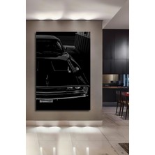 Teona Ahşap Dekoratif Ahşap Dikdörtgen Tablo Klasik Araba