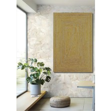 Teona Ahşap Dekoratif Ahşap Dikdörtgen Tablo Altın Yollar