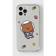 Manitoba Iphone 12 Pro Max Uyumlu Baskılı Yumuşak Silikon Şeffaf Telefon Kılıfı