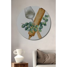 Teona Ahşap Dekoratif Ahşap Yuvarlak Tablo Merdanedeniz