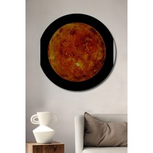 Teona Ahşap Dekoratif Ahşap Yuvarlak Tablo Venüs Gezegen