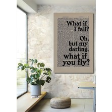 Teona Ahşap Dekoratif Ahşap Dikdörtgen Tablo Eğer Uçarsan