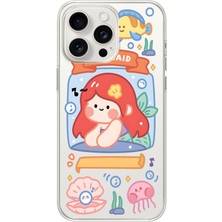 Manitoba Iphone 16 Pro Uyumlu Baskılı Yumuşak Silikon Şeffaf Telefon Kılıfı