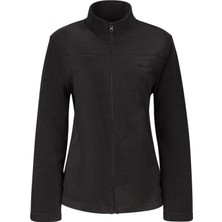 2AS Lea Kadın Tam Fermuarlı Polar Sweatshirt Siyah