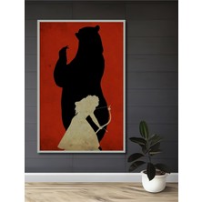 Teona Ahşap Dekoratif Ahşap Dikdörtgen Tablo Cesur Soyut