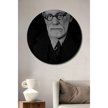 Teona Ahşap Dekoratif Ahşap Yuvarlak Tablo Sigmund Freud