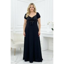 Florance Tekstil Büyük Beden Asina Abiye