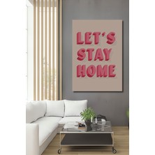 Teona Ahşap Dekoratif Ahşap Dikdörtgen Tablo Evde Kalalım