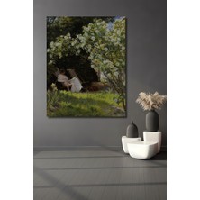 Teona Ahşap Dekoratif Ahşap Dikdörtgen Tablo Bahar Huzuru