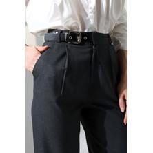 Lubiti Beli Kemer Aksesuarlı Bol Paça Palazzo Pantolon