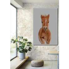 Teona Ahşap Dekoratif Ahşap Dikdörtgen Tablo Sevimli Tay